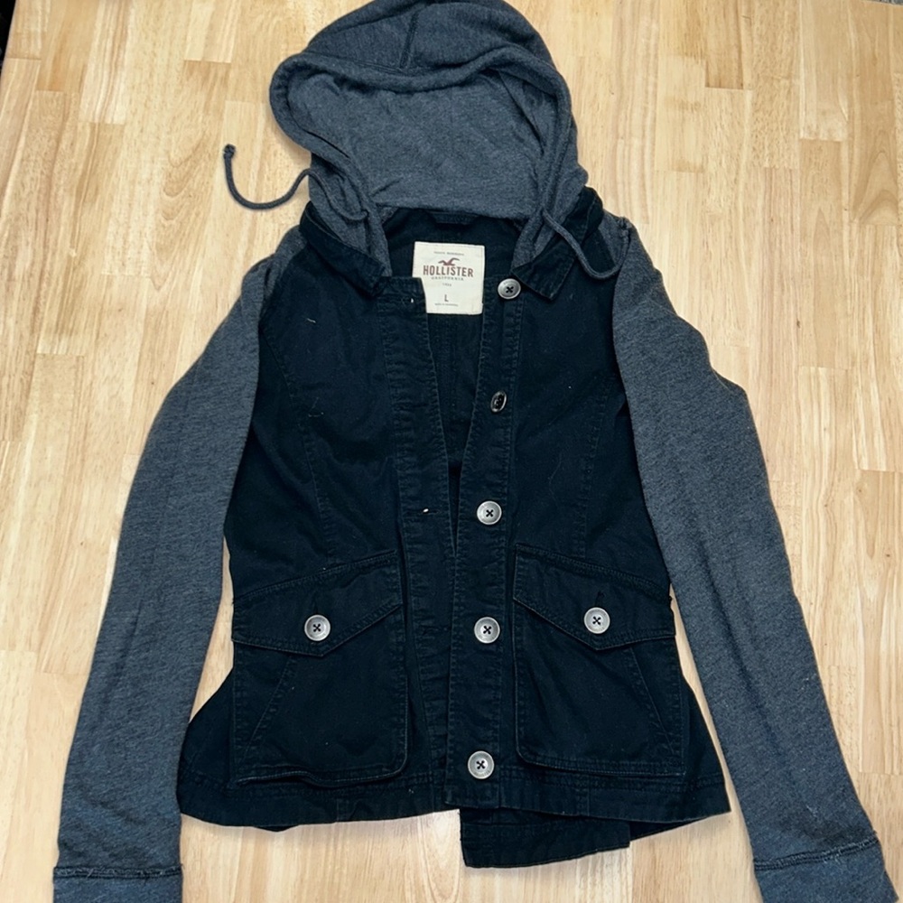 Hollister black jacket